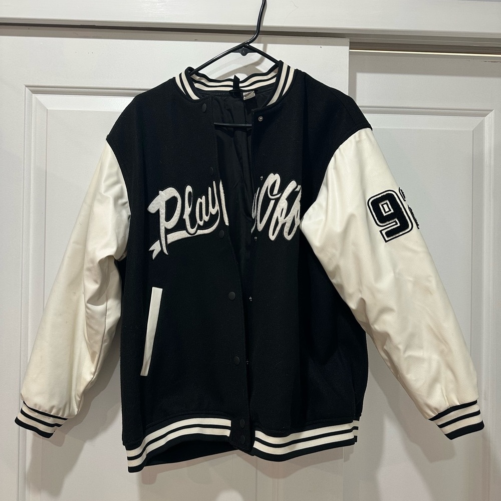 Black and White Varsity Jacket